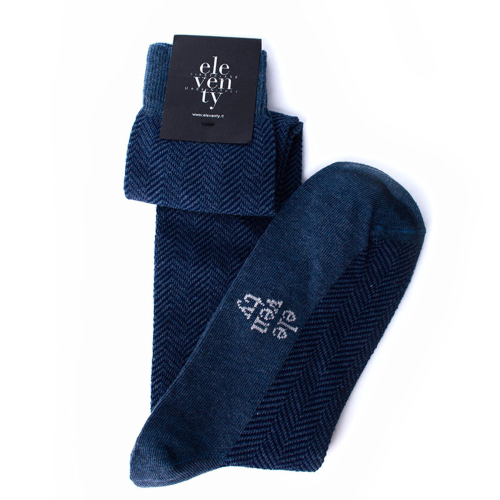 Eleventy Socks Men Blue